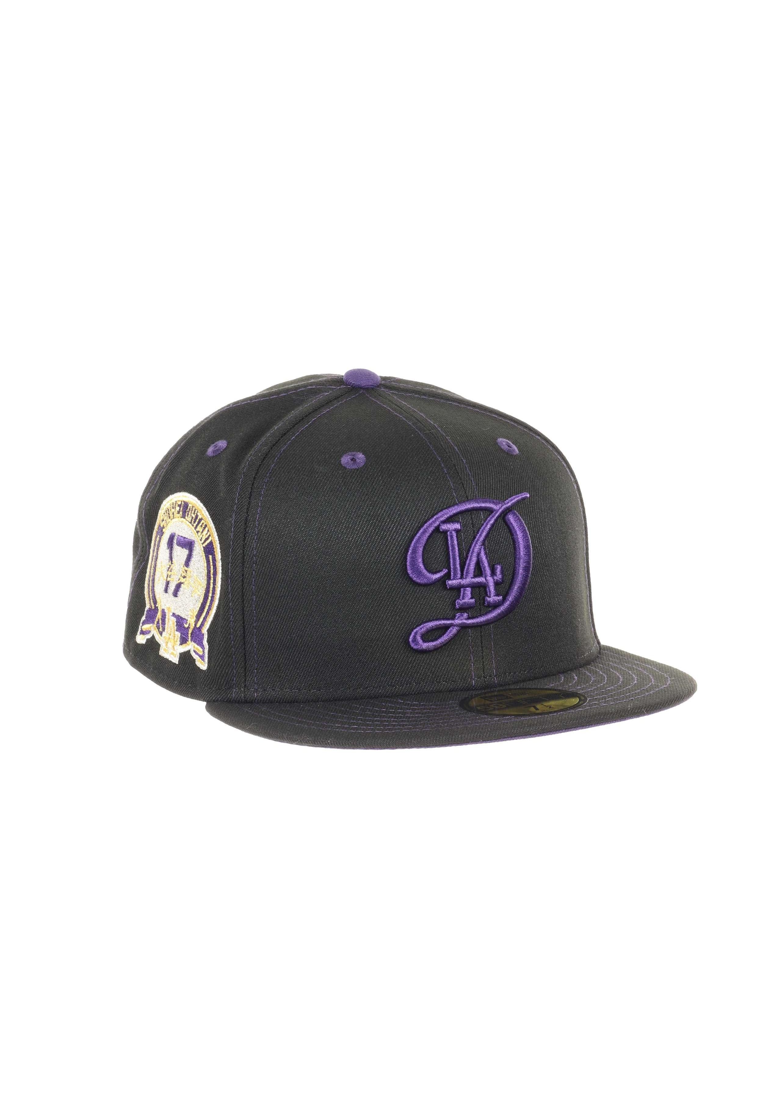New Era Flat Cap Los Angeles Dodgers MLB 17 Shohei Ohtani Schwarz Lila 59Fifty Basecap (1-St)