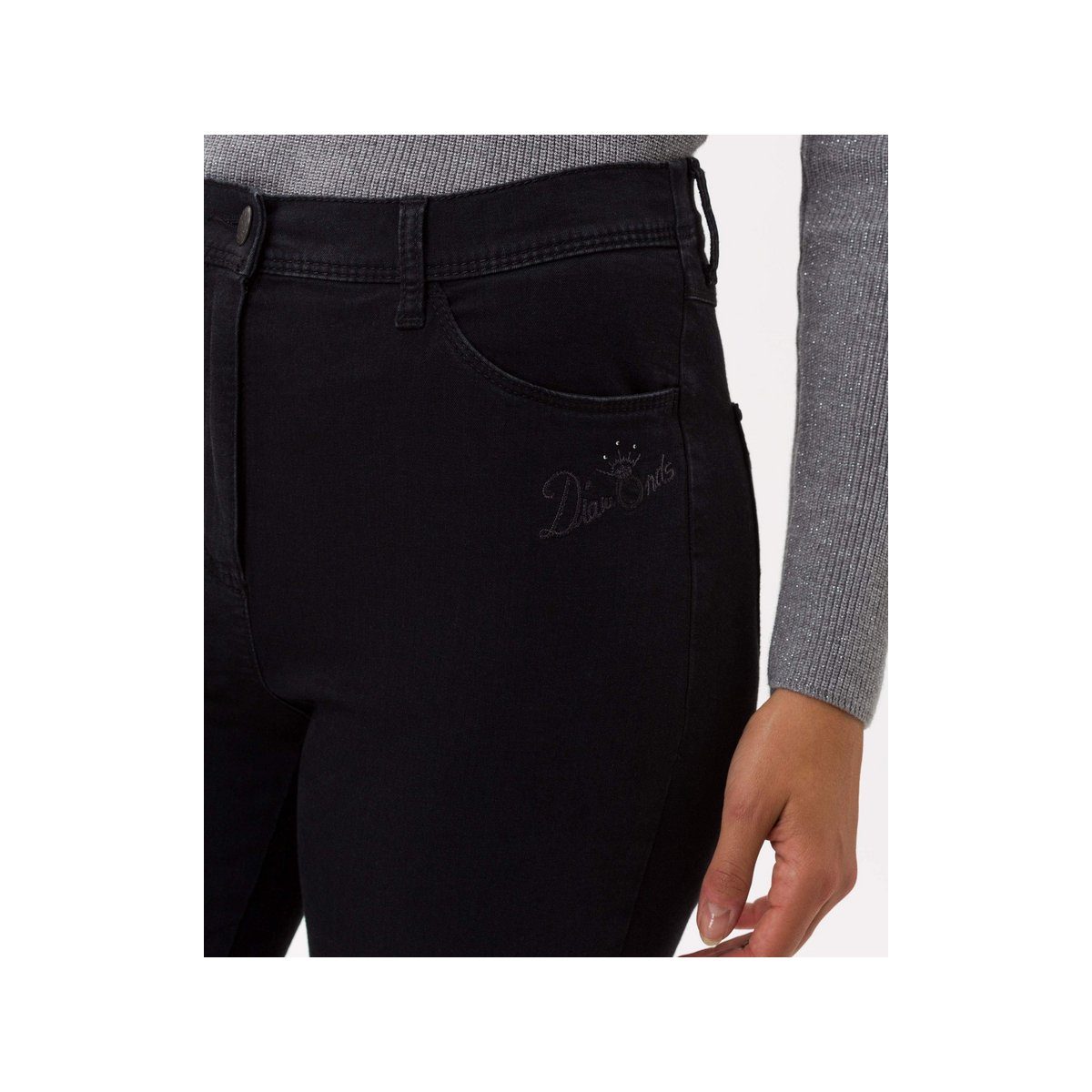 Brax 5-Pocket-Jeans (1-tlg) schwarz regular