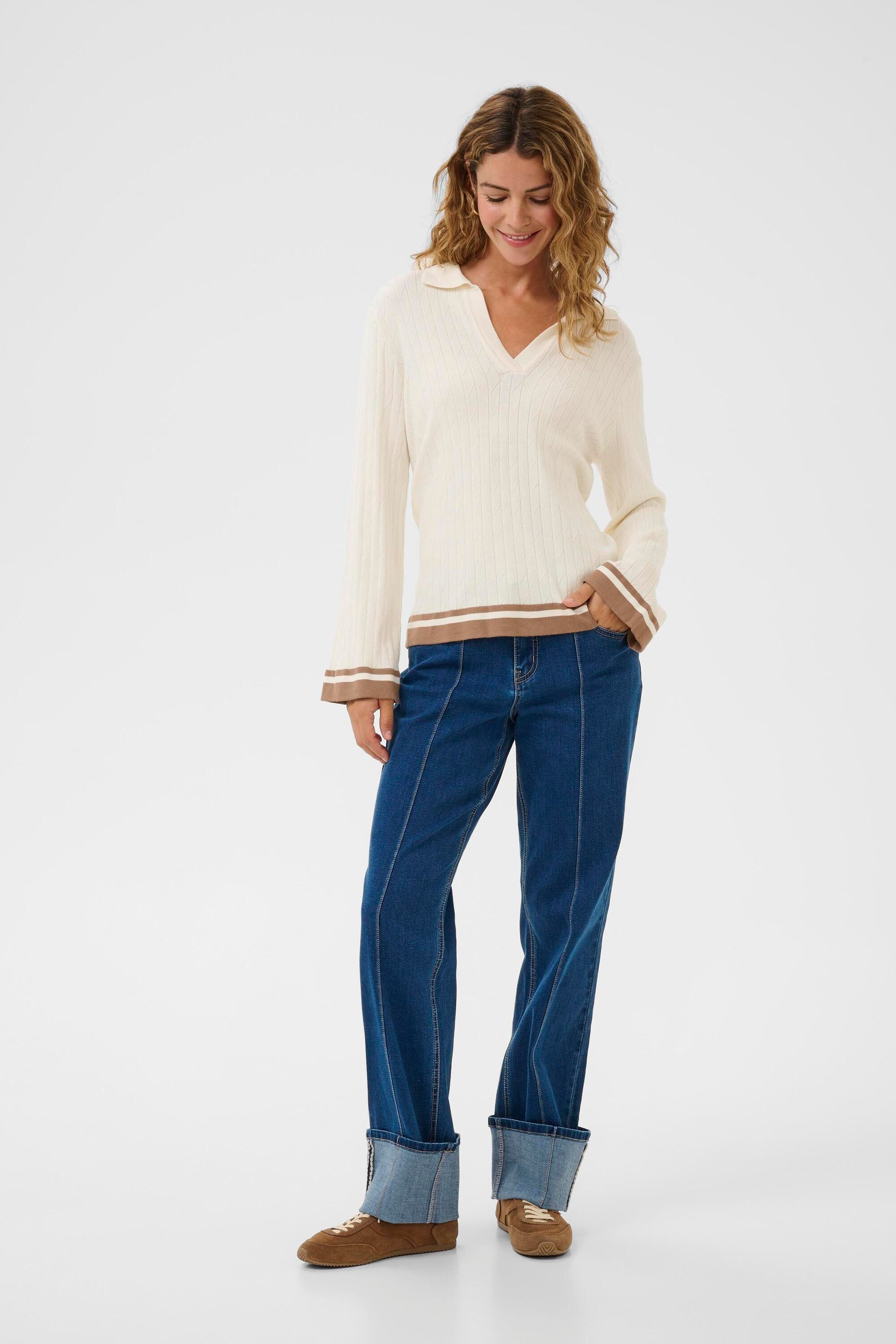 Cream Strickpullover Strickpullover CRVillea