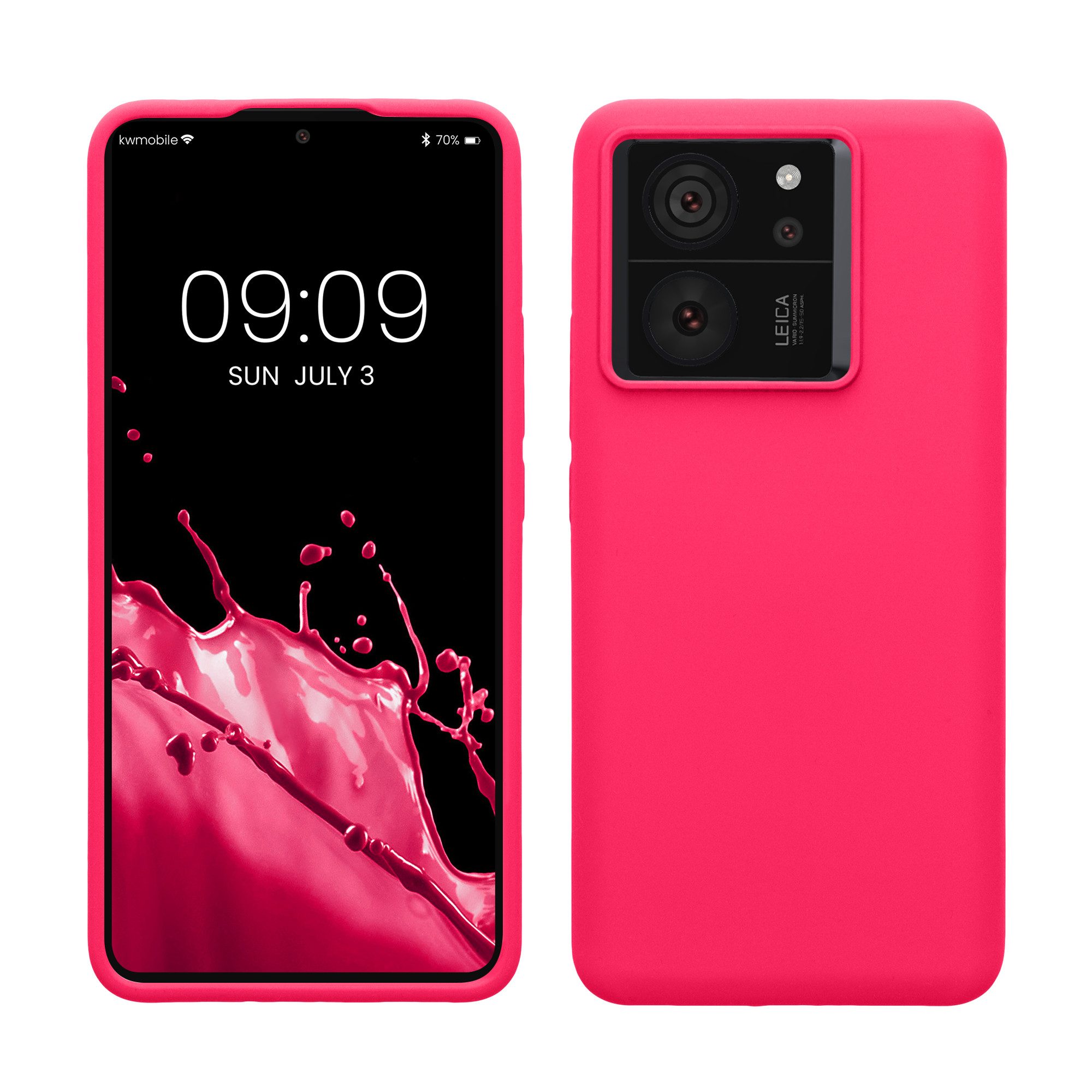 kwmobile Handyhülle Handyhülle für Xiaomi 13T / 13T Pro Hülle, Weiches Handy Silikon Case - Schutzhülle Cover