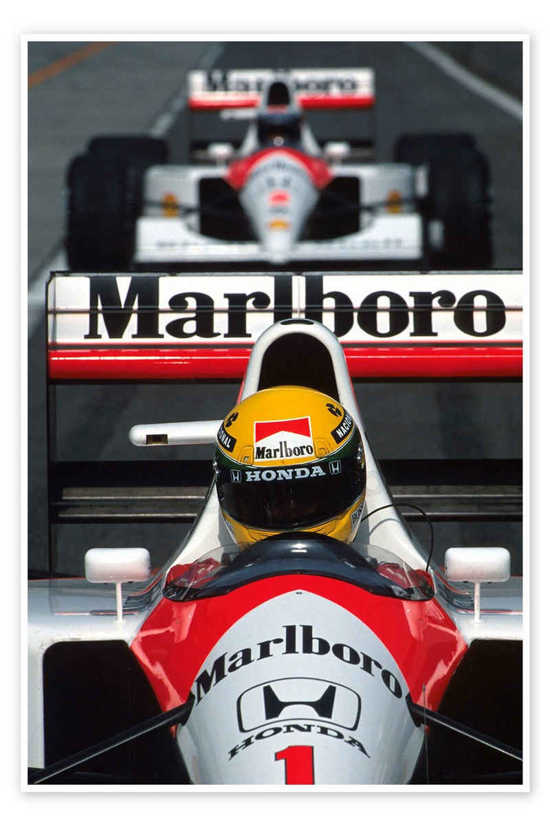 Posterlounge Poster Motorsport Images, Ayrton Senna, Suzuka, Japan, 1991, Fotografie