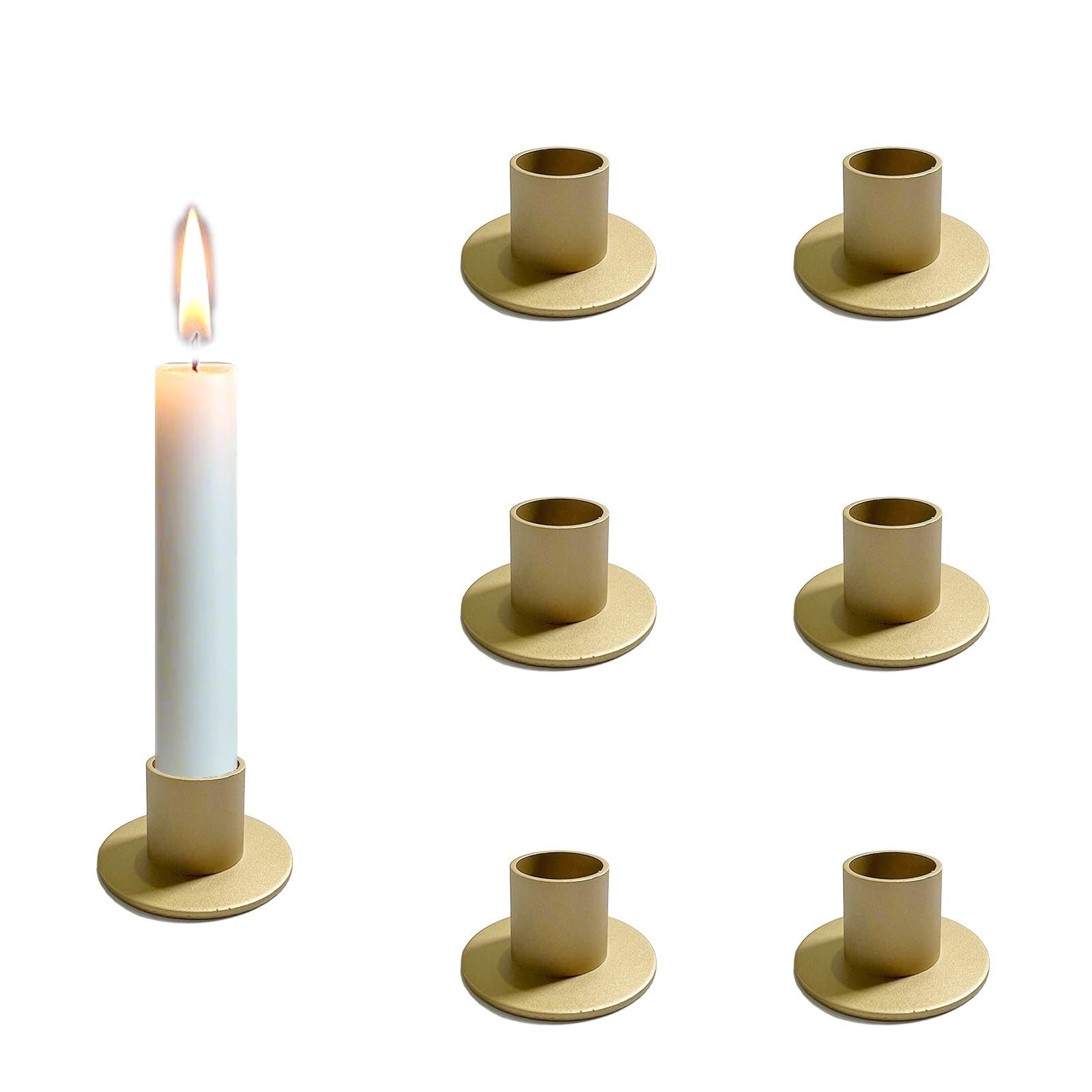 CLTYQ Kerzenständer Kerzenständer Gold, Vintage Metall Goldene Kerzenstände günstig online kaufen