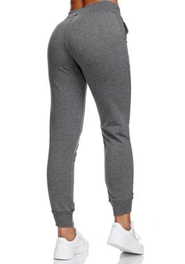 JEEL Sweathose Jogginghose Damen (1-tlg) Baumwolle, Lycra, Slim Fit