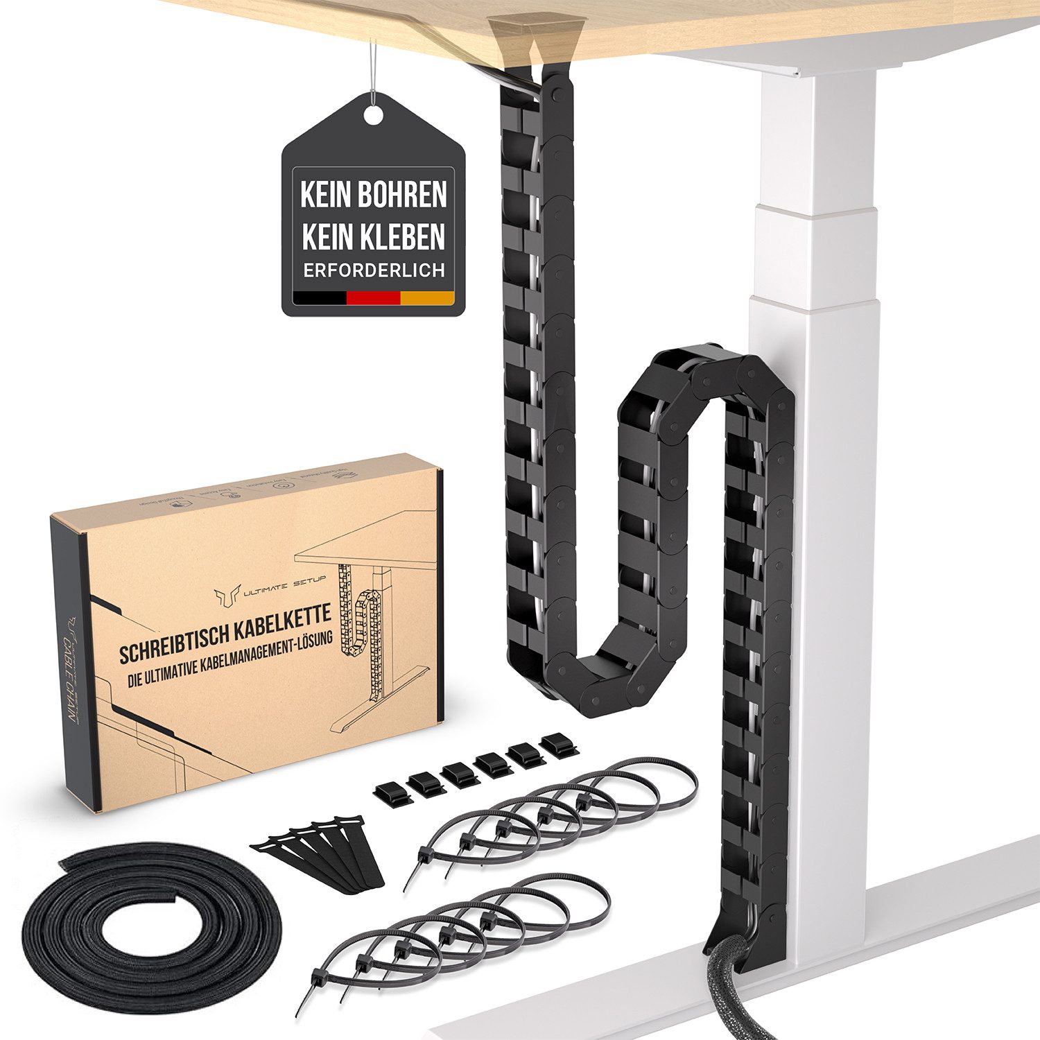 Ultimate Setup Kabelführung Kabelführung Schreibtisch (1-St)