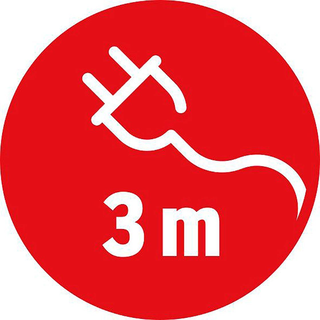 m), 6-fach mit Alu-Office-Line (Kabellänge Steckdosenleiste 3 Schalter Brennenstuhl