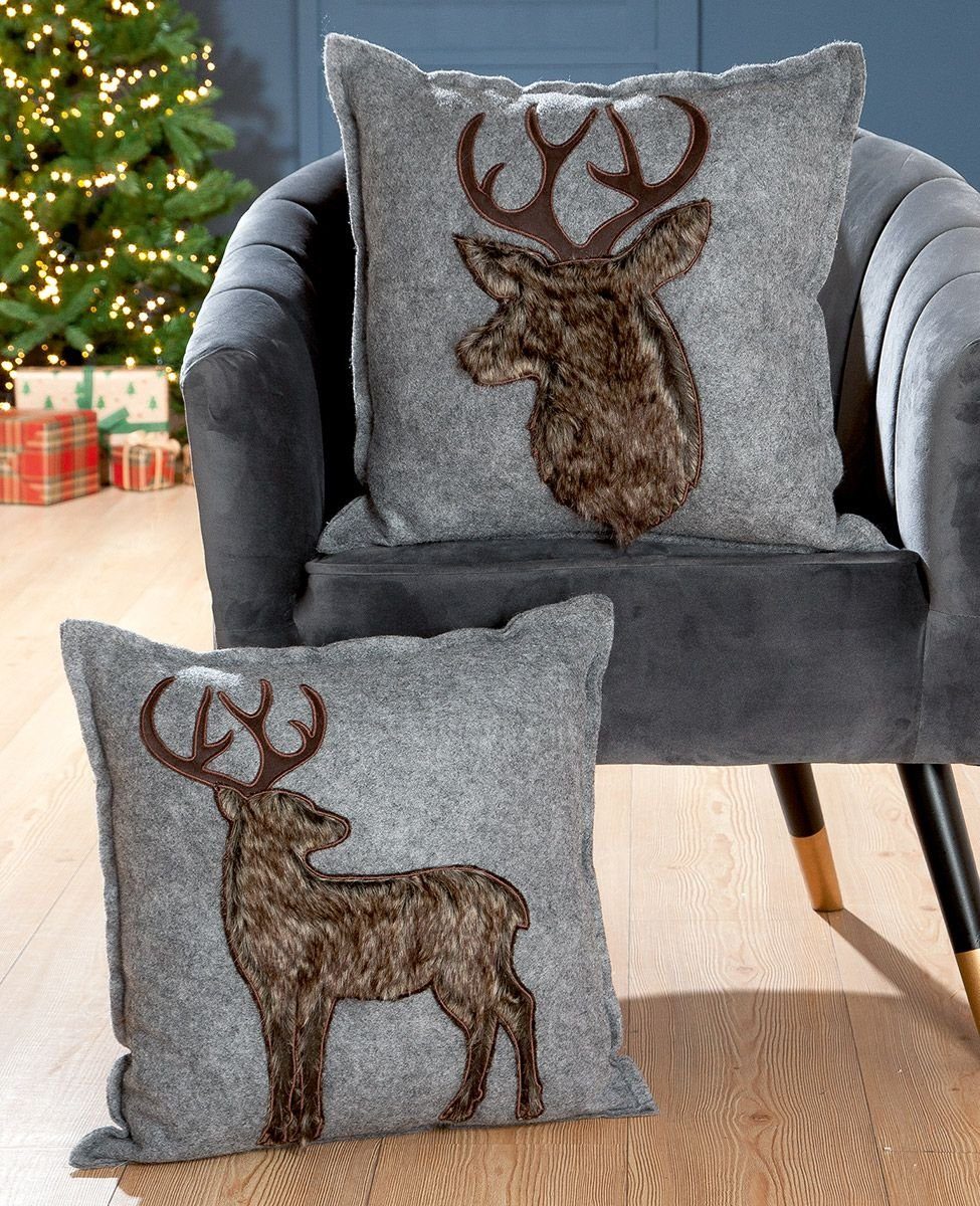 GILDE Декоративные подушки 2er Set Filz Подушки HIRSCH