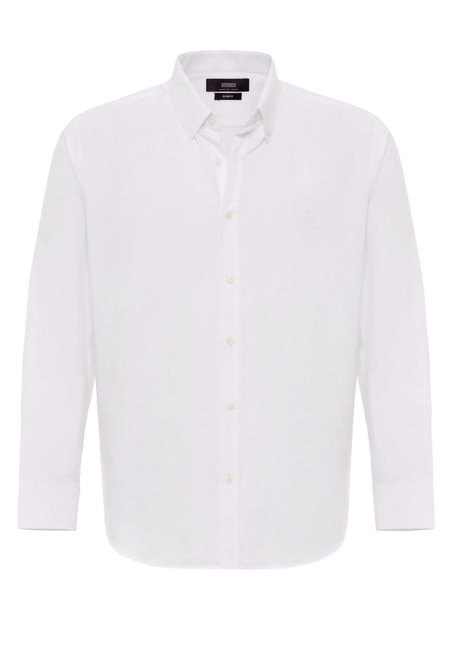 Antioch Blusenshirt Benedetto - Long Sleeve - Cotton - Slim Fit günstig online kaufen