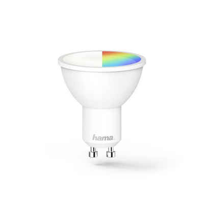 Hama WLAN-LED-Lampe, GU10, 5.5W, RGBW, ohne Hub, für Sprach-/App-Steuerung Smarte Lampe