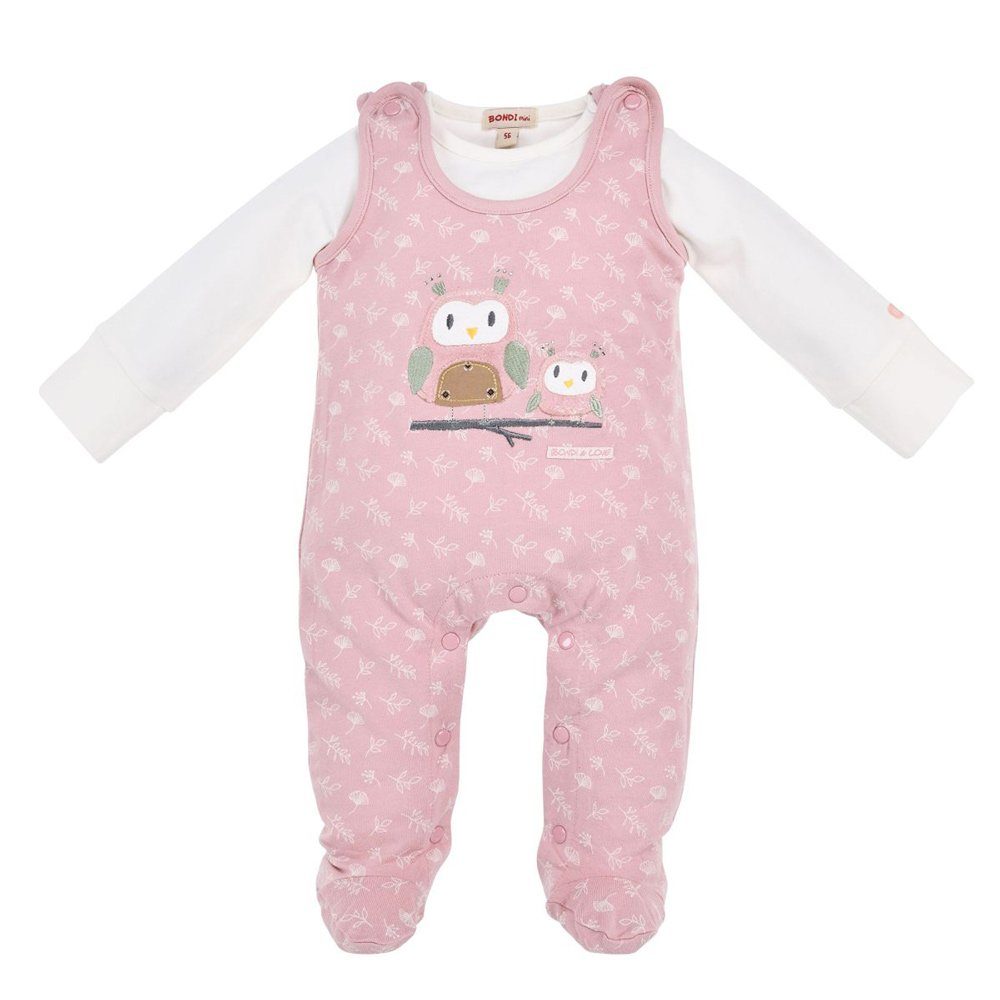 BONDI Strampler BONDI Baby Strampelanzug 'Eulenfamilie' 2-tlg.
