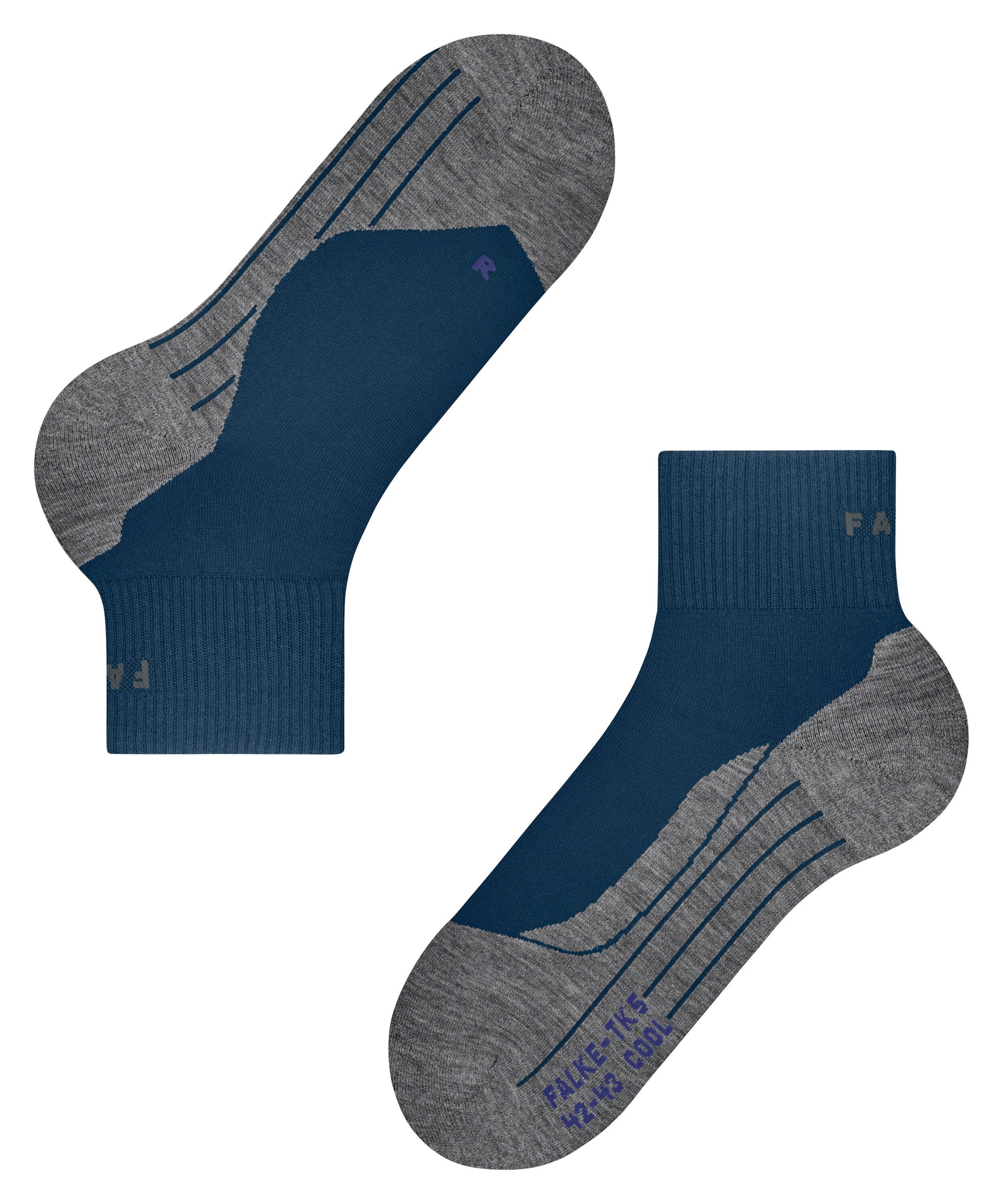FALKE Kurzsocken TK5 Wander Cool Short Kurzsocken (1-Paar) Leicht und bequem für Freizeitwanderungen
