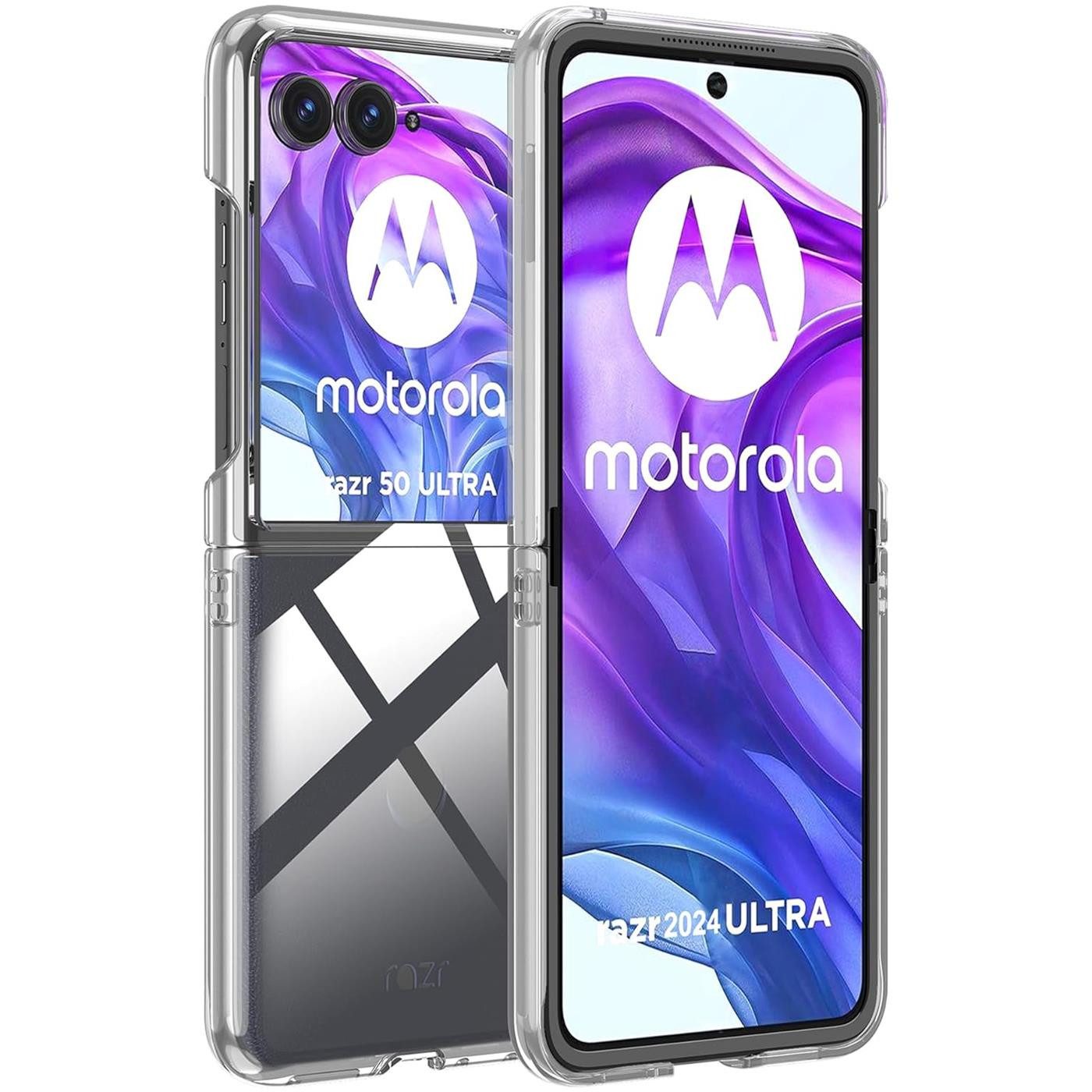 CoolGadget Handyhülle Transparent Ultra Slim Case für Motorola Razr 50 Ultra 6,9 Zoll, Silikon Hülle Dünne Schutzhülle für Motorola Razr 50 Ultra Hülle