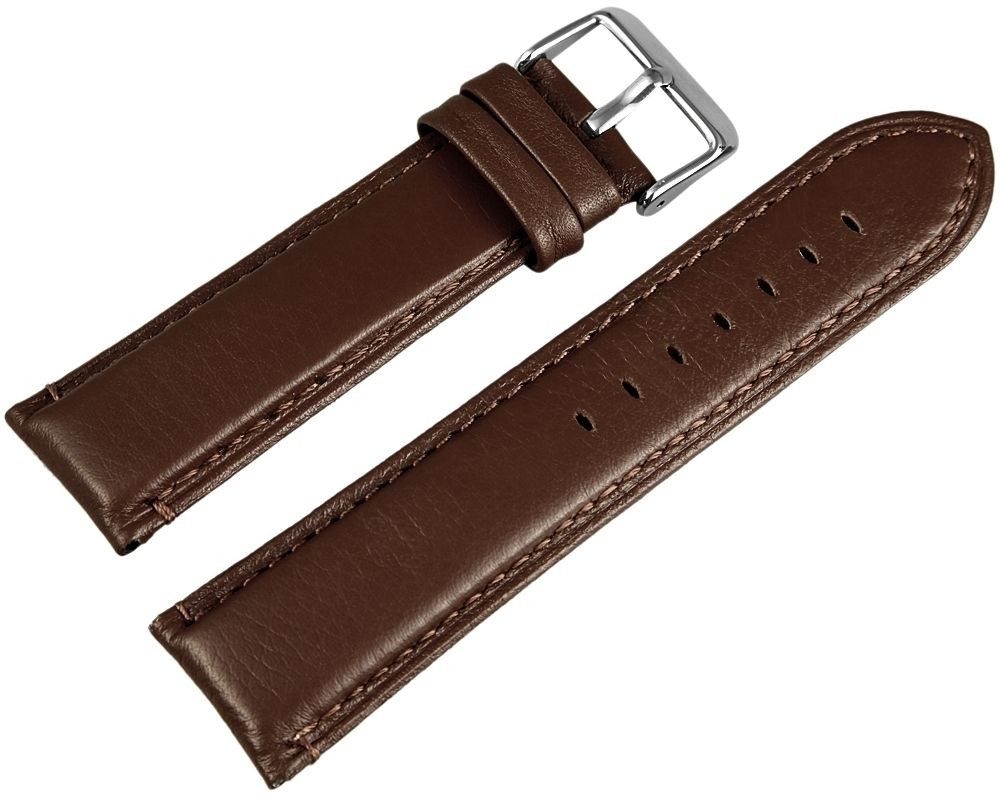 STEINMEISTER Uhrenarmband 8000511 Hochwertiges Echt-Lederband in braun, 24 mm