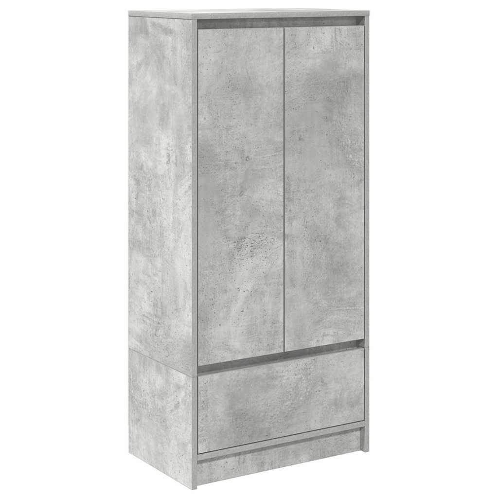 vidaXL Sideboard Schrank mit Schublade Betongrau 55,5x34x119,5 cm Holzwerkstoff (1 St)