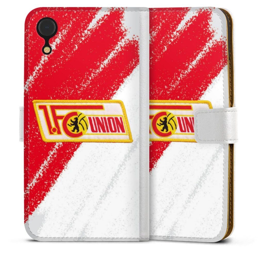 DeinDesign Handyhülle Offizielles Lizenzprodukt 1. FC Union Berlin Logo, Apple iPhone Xr Hülle Handy Flip Case Wallet Cover Handytasche Leder