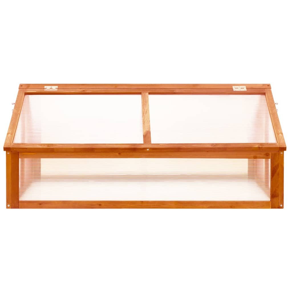 furnicato Gewächshaus Braun 114x80x50 c...