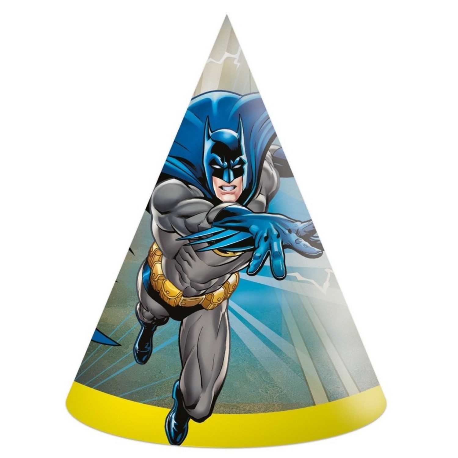 Procos Hängedekoration Partyhüte Batman, 6 Stück FSC