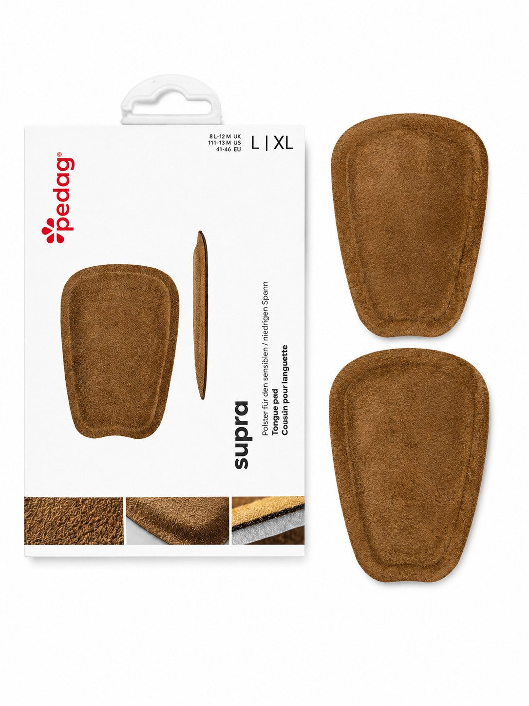 Pedag Einlegesohlen Schuhpolster Supra Memory-Schaum Laschenpolster