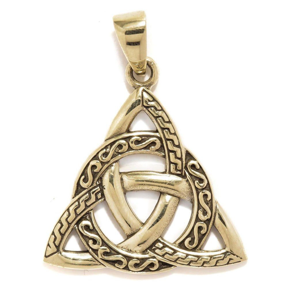 Kettenanhänger Keltischer Schmuck Anhänger Knotenmuster Amulett Bronze 35 mm