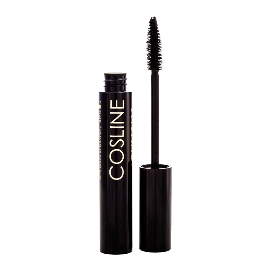 Cosline Cosmetics Mascara Black Waterproof, wisch- und wasserfest, tiefschwarz pigmentiert