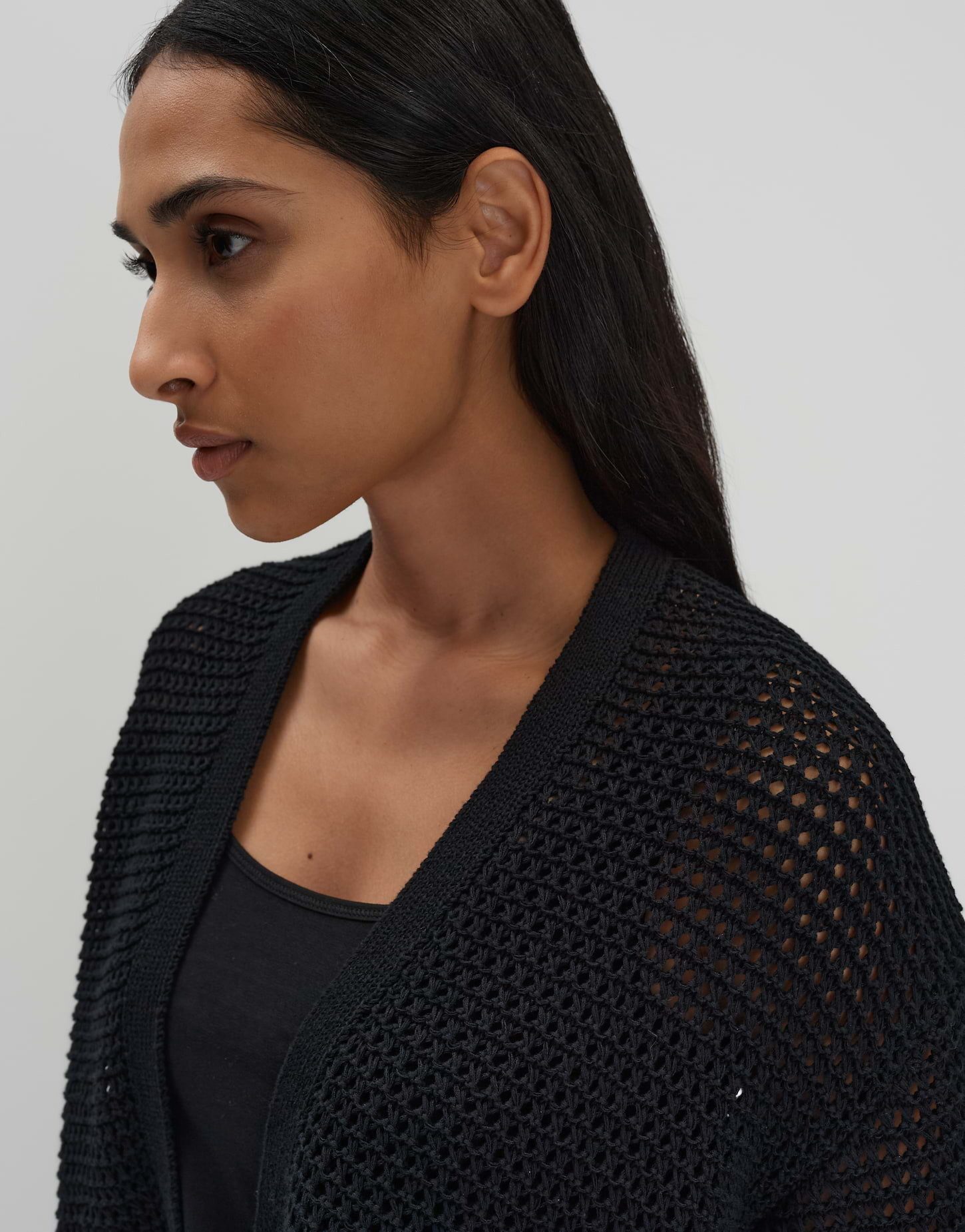 someday Cardigan TOMINA Loose mit Lochstrickmuster