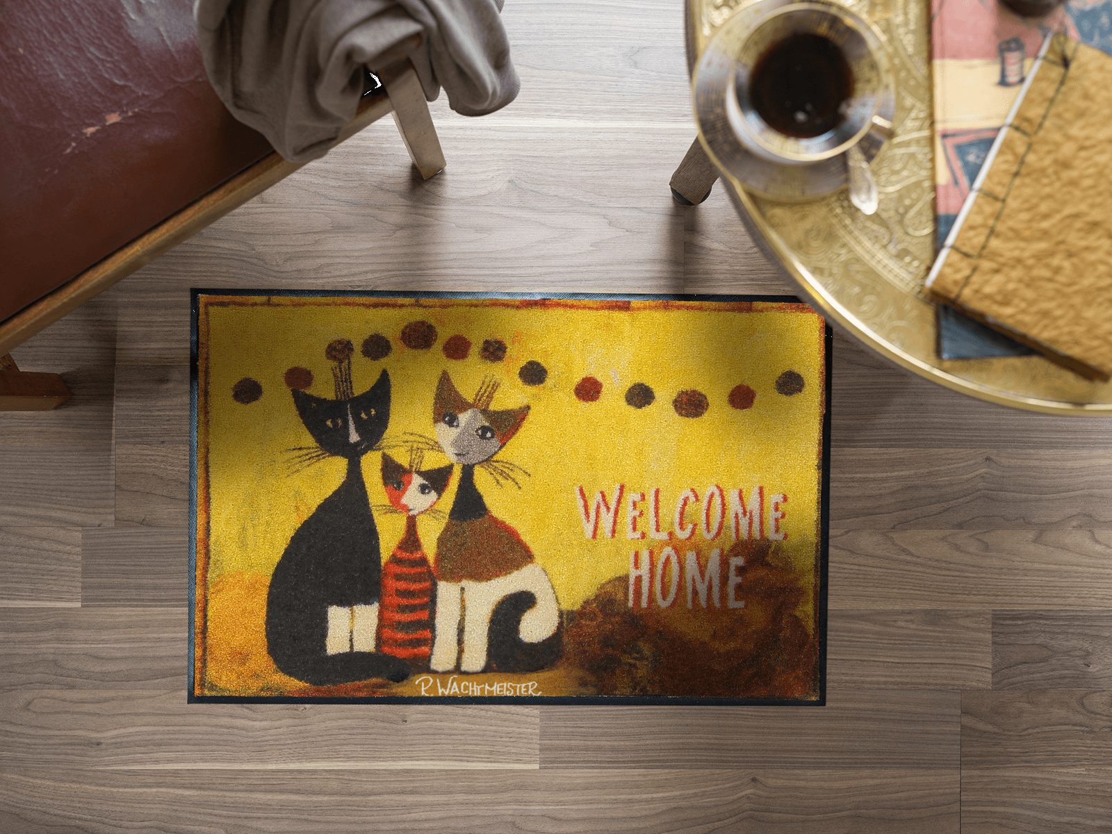 Salonloewe Fußmatte Fußmatte 50x75 Rosina Wachtmeister Amarillos Family, Eingangsmatte normal, Höhe: 500 mm