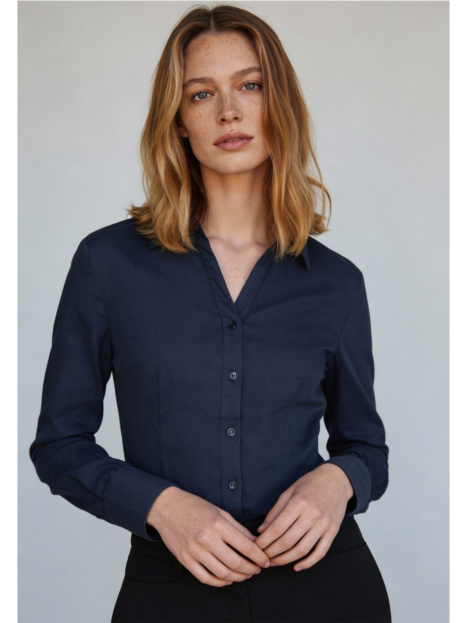 MORE&MORE Langarmbluse Stretchbluse