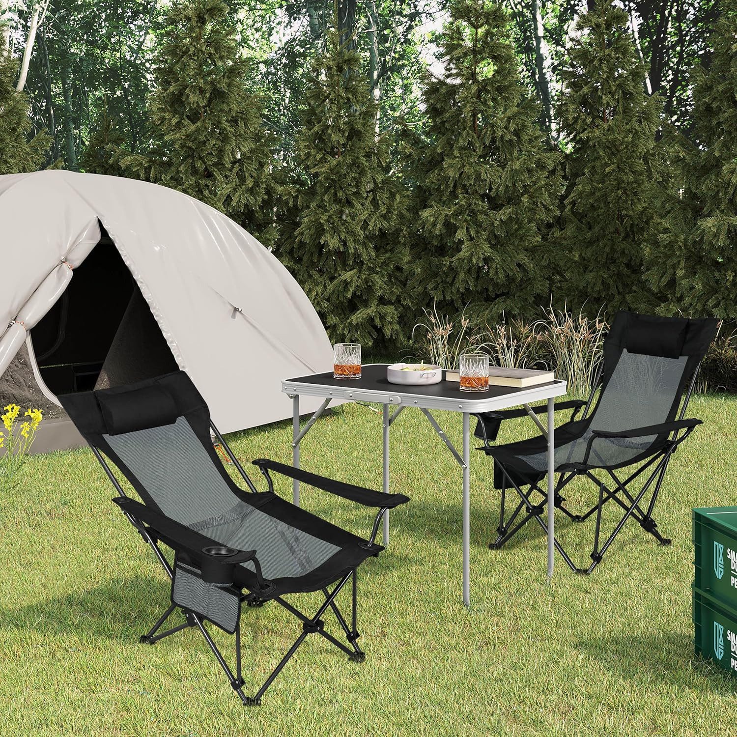Woltu Campingstuhl, klappbar, verstellbare Rückenlehne, Ultraleicht günstig online kaufen
