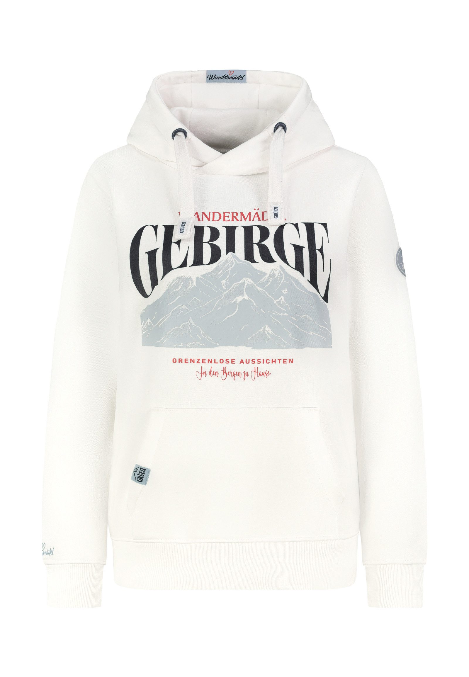 Kapuzenpullover Damen Hoodie Kapuzenpullover Bergprint