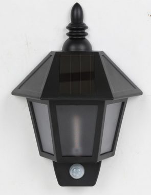 BURI LED Dekolicht Solar LED Wandleuchte warmweiß Außenlampe Gartenleuchte Flammeneffekt