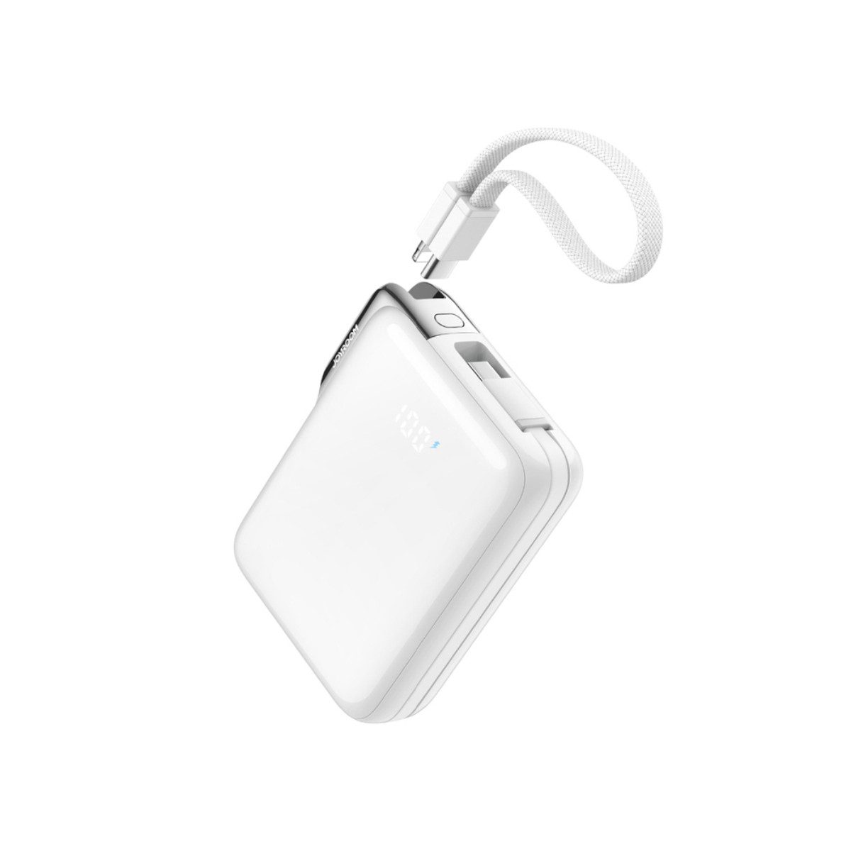 JOYROOM JR-PBF27 Pro Powerbank Powerbank mit 30W Schnellladefunktion 10000 mAh (5, 9, 10, 12 V), Powerbank mit integrierten Kabeln und 30W Schnellladen