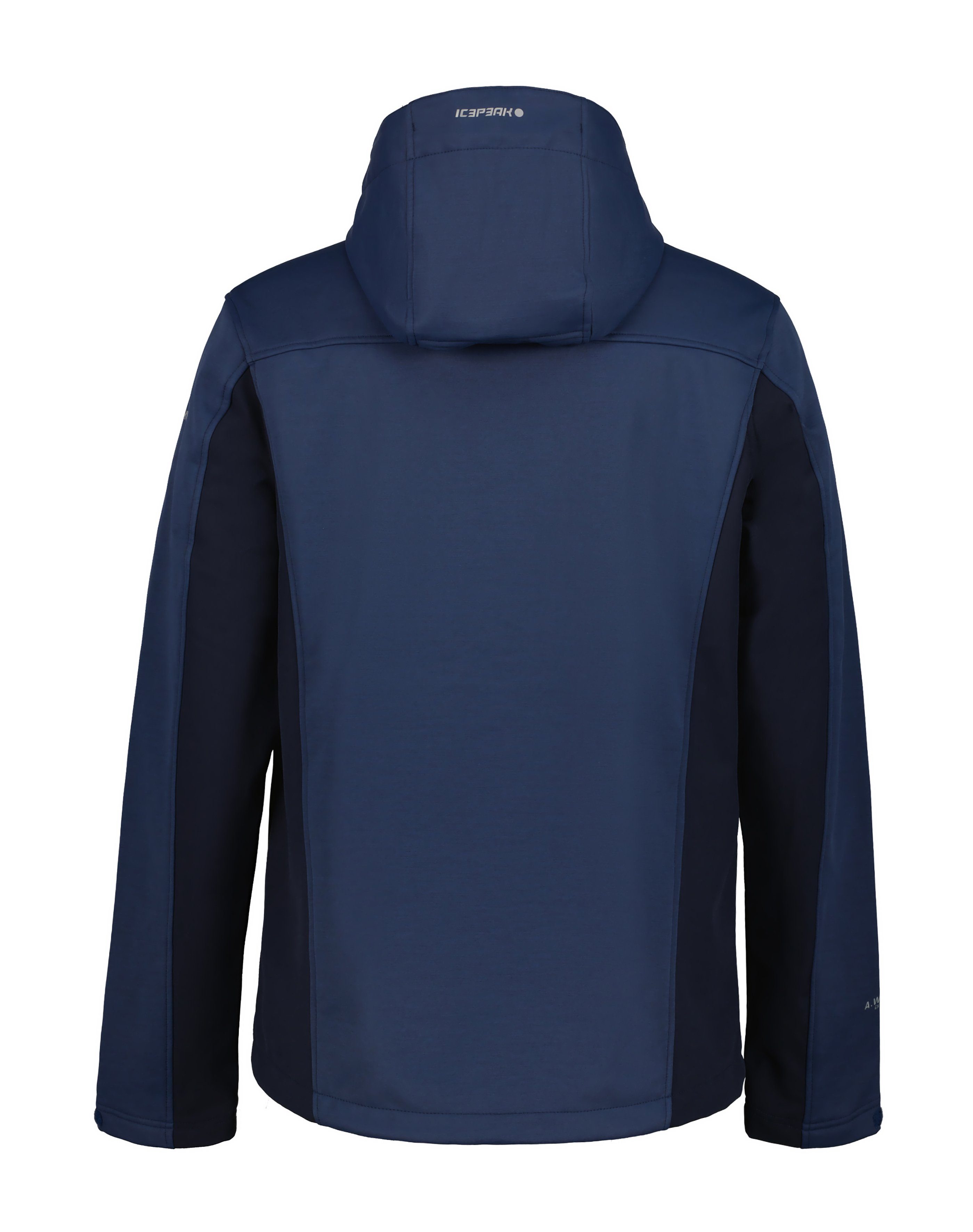 Icepeak Softshelljacke ICEPEAK Logoschriftzügen BLUE mit DARK dezenten BAZINE