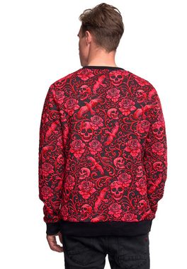 Rusty Neal Sweatshirt mit extravagantem Muster