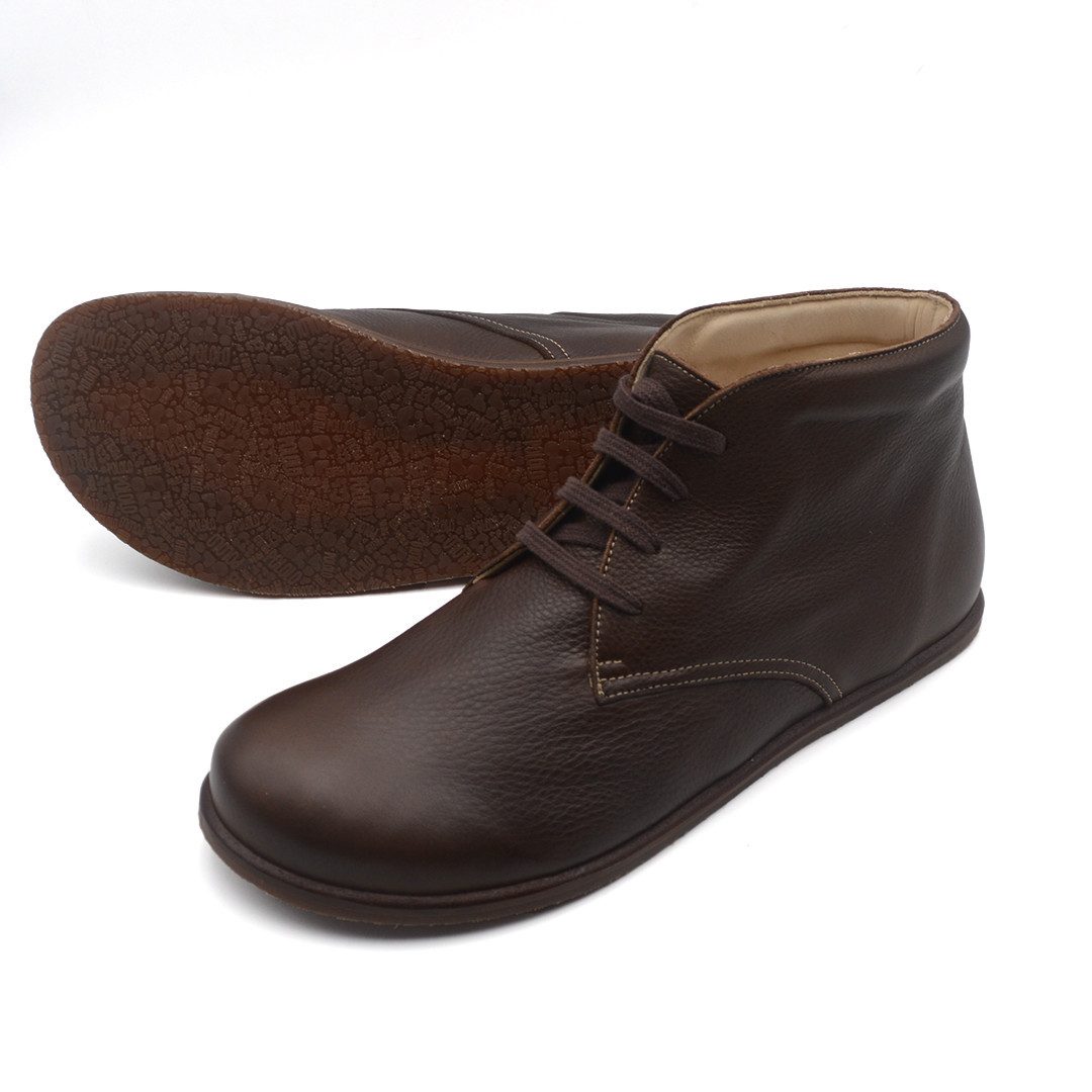 POLOLO Plus Lace-Up Barfußschuh "Dublin" für Damen und Herren, Unisex Barfußschuh aus pflanzlich gegerbtem, IVN zertifiziertem Leder aus Deutschland