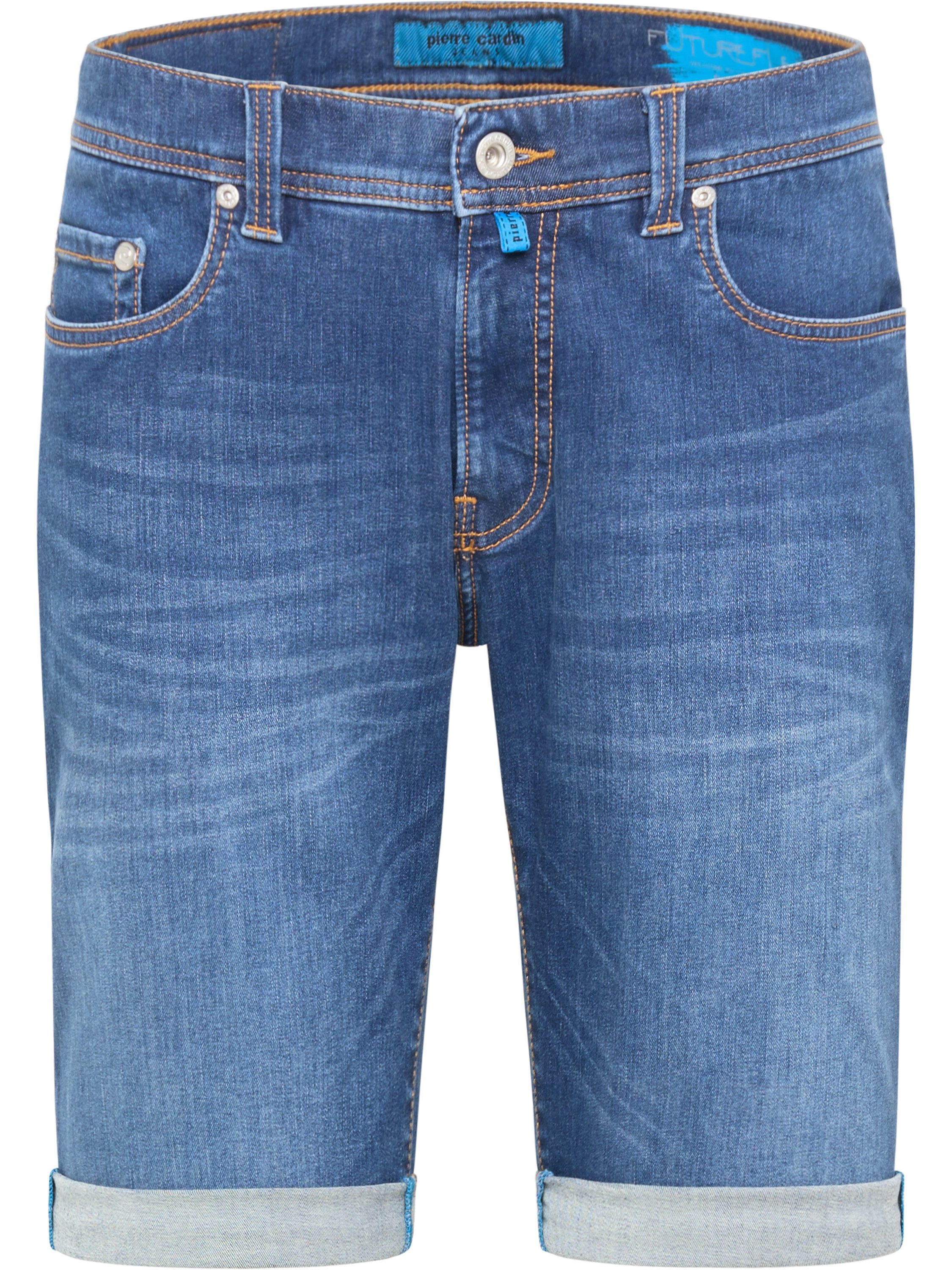 5-Pocket-Jeans PIERRE CARDIN LYON FUTUREFLEX SHORTS blue denim 3852 8860.05 - Konfekt