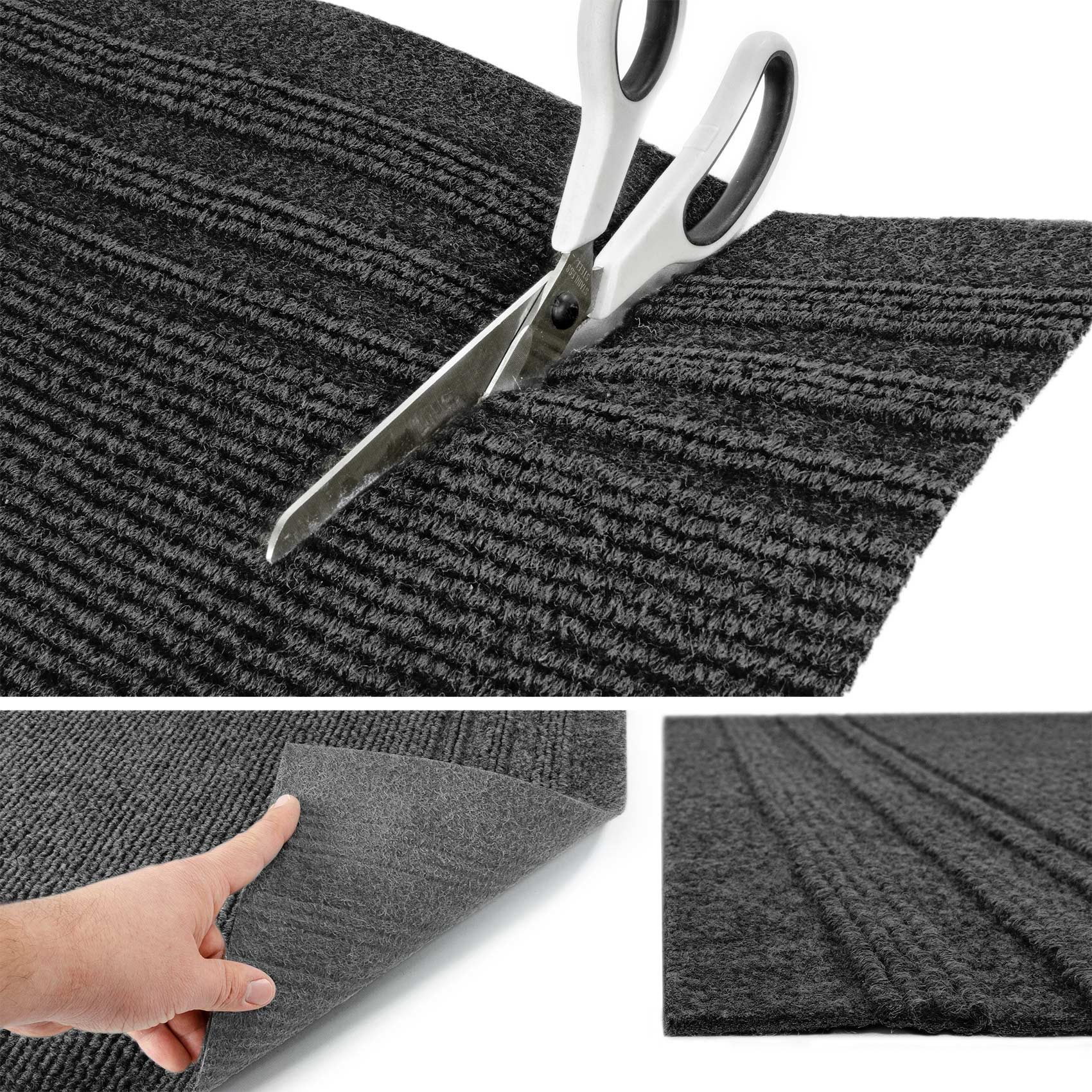 ANRO Läufer Teppich Flurläufer Läufer Textil PASSAT, Eckig, Höhe: 5 mm, Textil