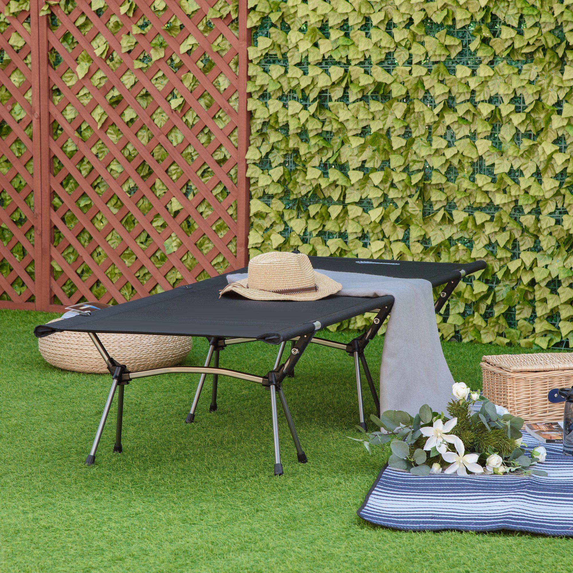 Outsunny Feldbett mit Aufbewahrungstasche (Klappbar, 1-St., günstig online kaufen