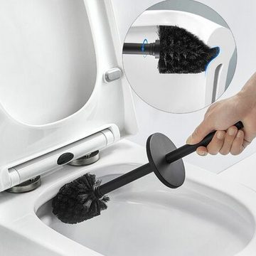 Fivejoy WC-Garnitur Schwarz WC Bürsten & Halter, Wandmontage Edelstahl Toilettenbürste, (1-tlg)