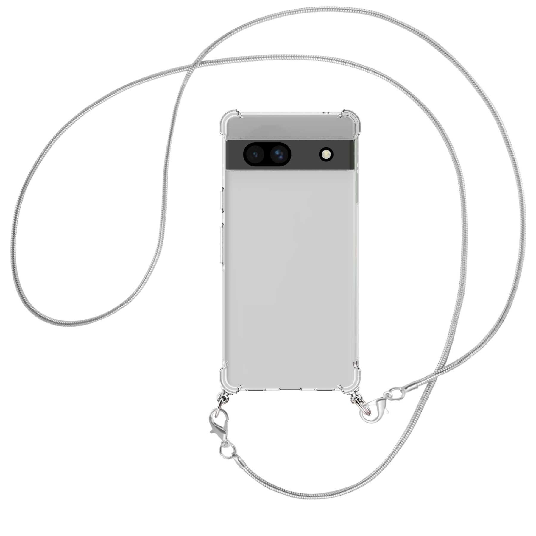 mtb more energy Handykette für Google Pixel 7a [NC-649-MK], Umhängehülle mit Metallkette [NC-649-MK]