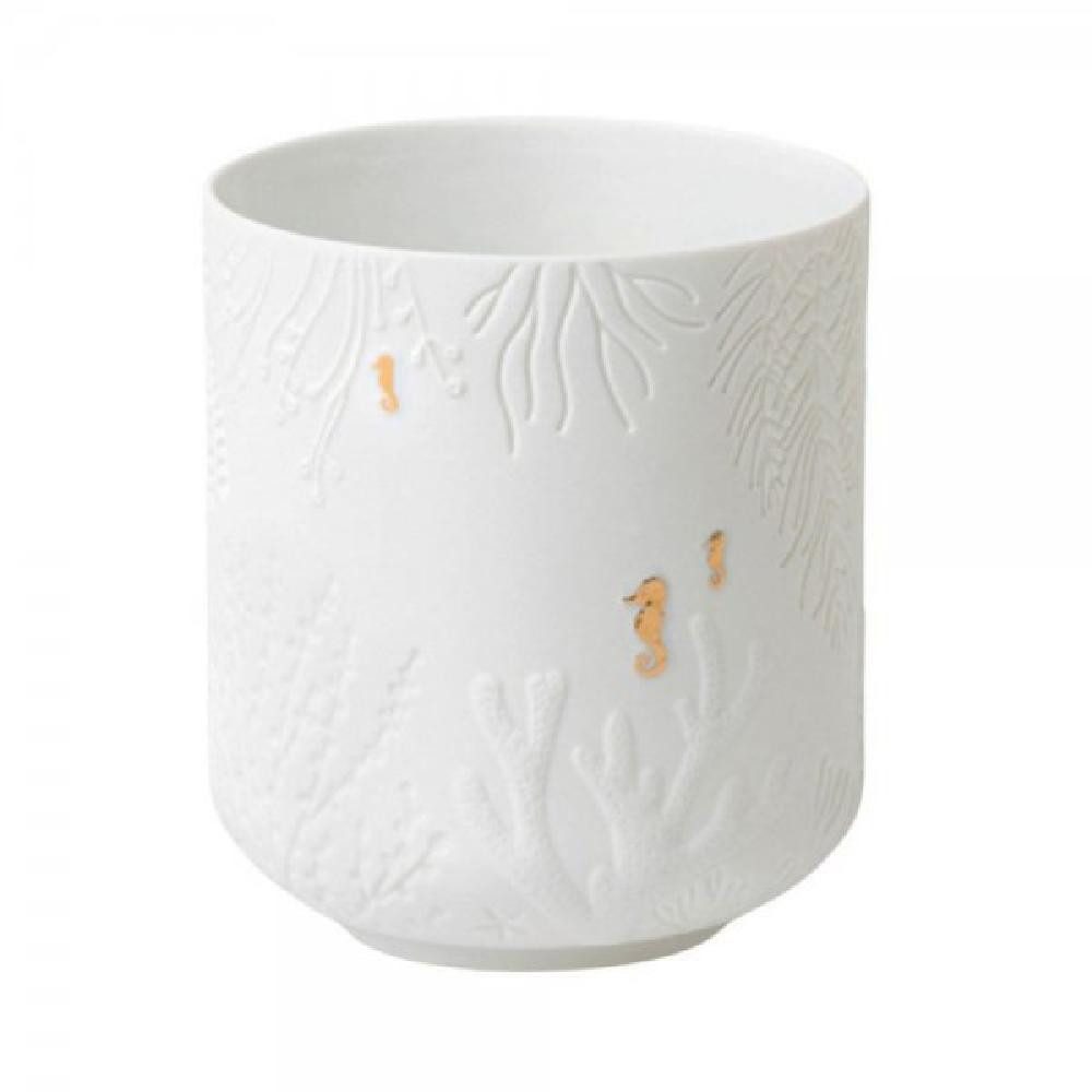 Räder Kerzenhalter Design Windlicht Unterwasserwelt Seepferdchen Weiß (10,2cm)