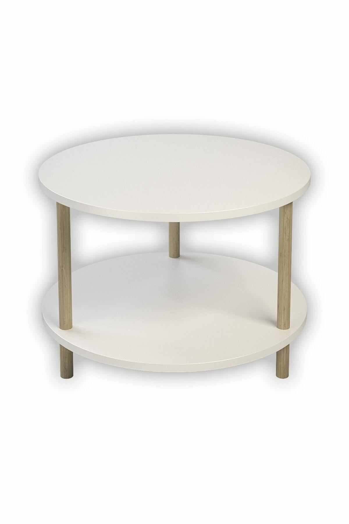 Skye Decor Couchtisch Peka-0008 (1-St., 1 Tisch), Peka-0008 Couchtisch in Weiß, rund, pflegeleicht