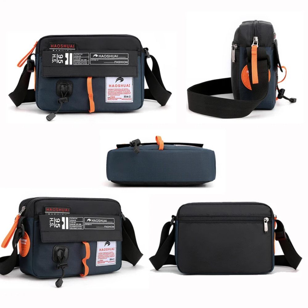 Blusmart Umhängetasche Messenger-Taschen für Herren und Damen (Verstellbarer Schultergurt, Große, wasserdichte Freizeittasche), Für Outdoor-Sport, Reisen und Wandern