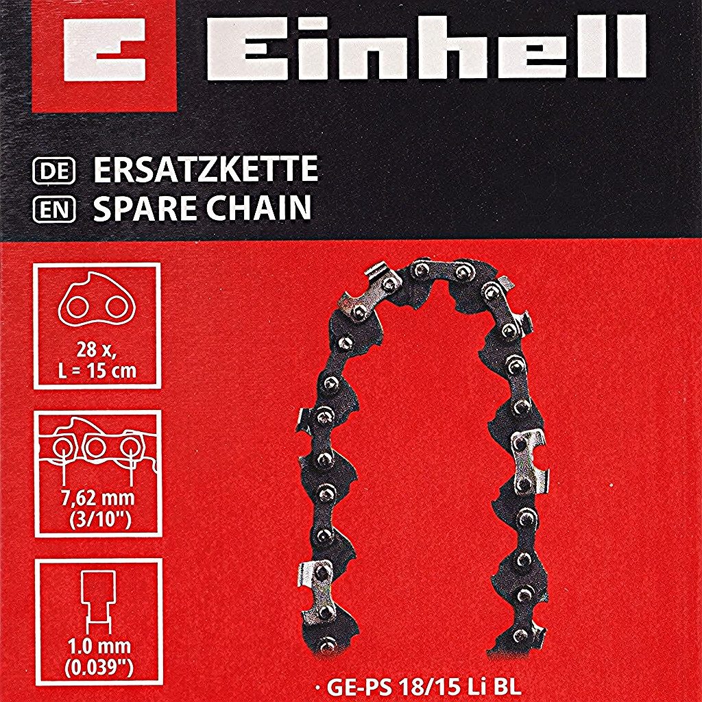 Einhell Akku-Kettensäge Einhell Sägekette für GE-PS 18/15 Li BL - 18 V Mini Kettensäge