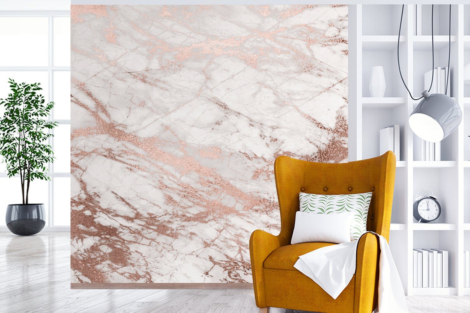 MuchoWow Fototapete Marmor - Rosa - günstig online kaufen