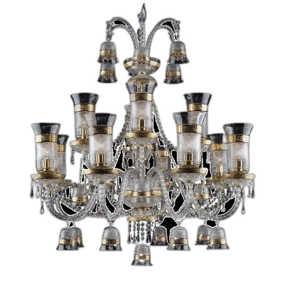 Xlmoebel Kronleuchter Königlicher Palast Böhmen Deckenleuchte 12x Lichtquellen, Hergestellt in Europa