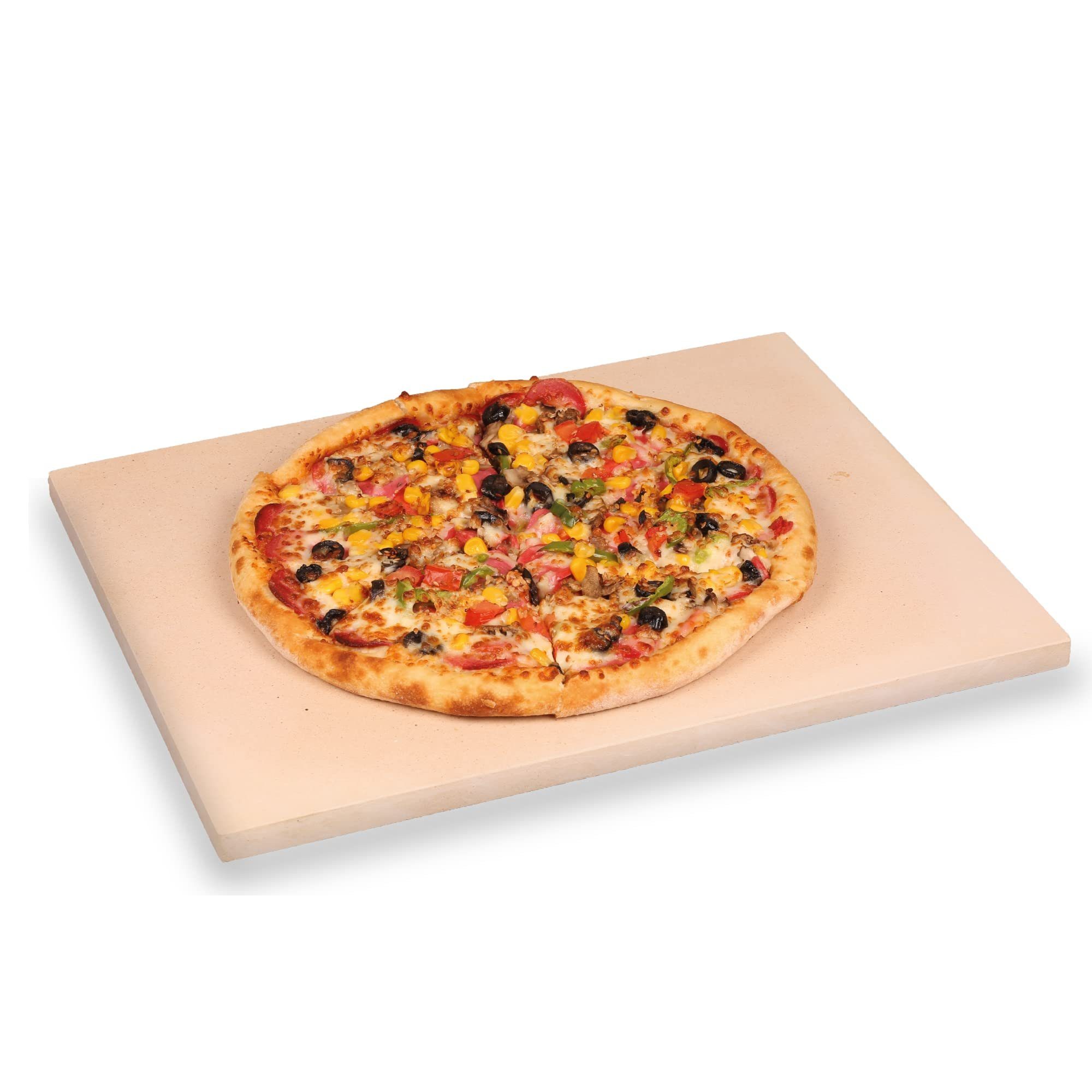 ICQN Pizzastein »30x38 rechteckig«, Stein, (1-St), Pizzastein für Backofen  und Gasgrill, aus Cordierit bis 900°, Pizza Stone für knusprigen Pizzaboden  mit saftigem Belag online kaufen | OTTO