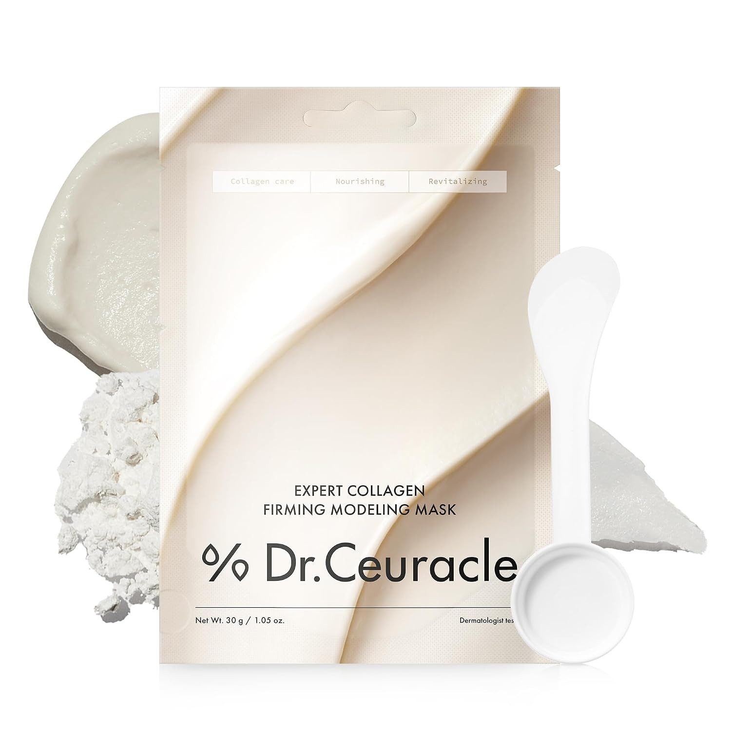 Dr. Ceuracle Gesichtsmaske Expert Collagen Firming Modeling Mask 30 g, mit Kollagen & Adenosin, straffend, zum Anmischen