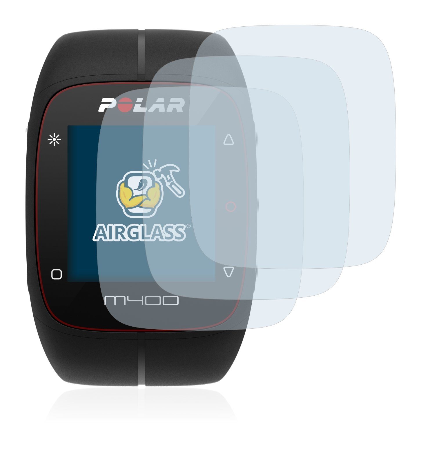 BROTECT Schutzfolie »Panzerglasfolie für Polar M400«, (3