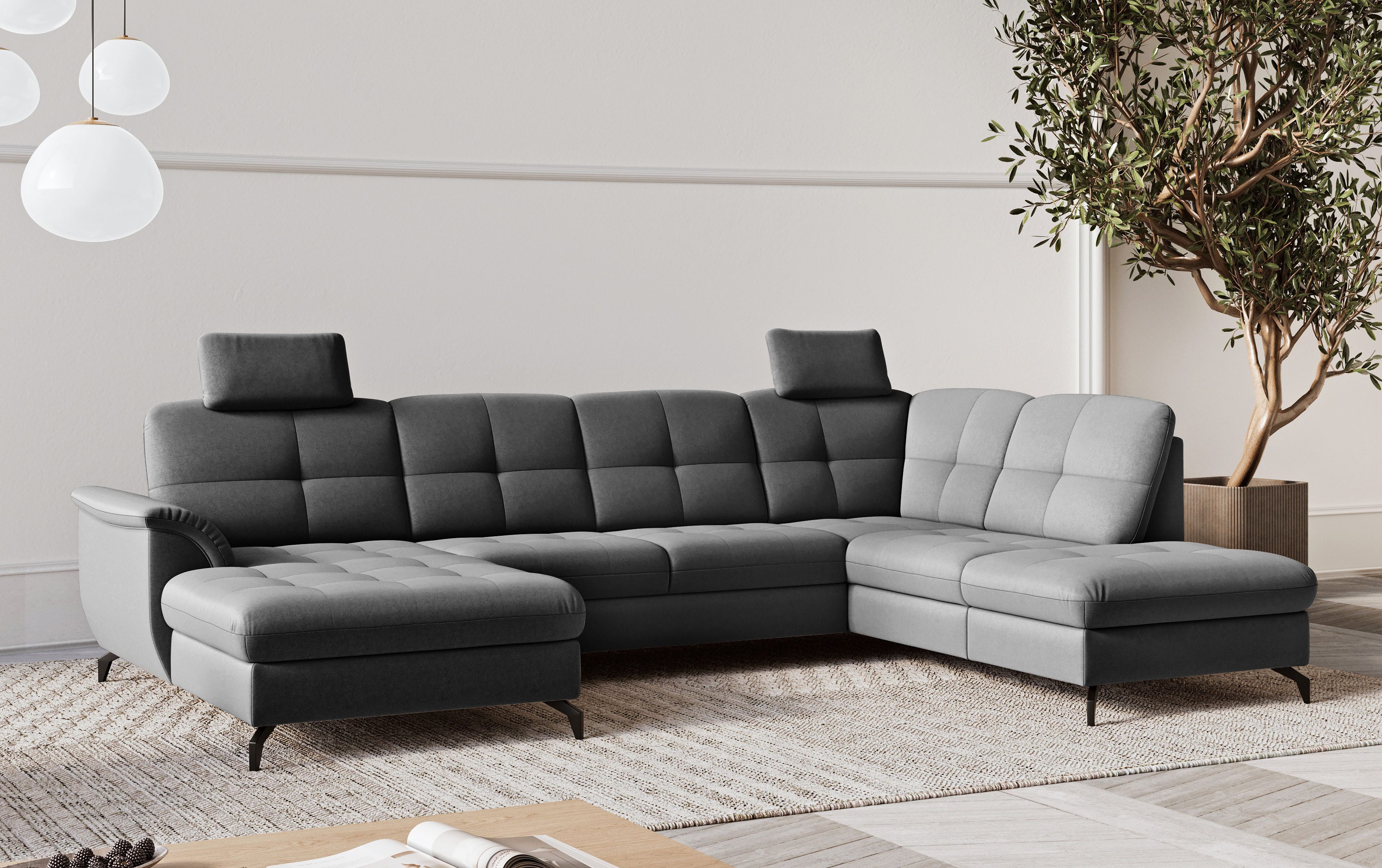 sit&more Wohnlandschaft Zora, wahlweise mit Bettfunktion und Bettkasten