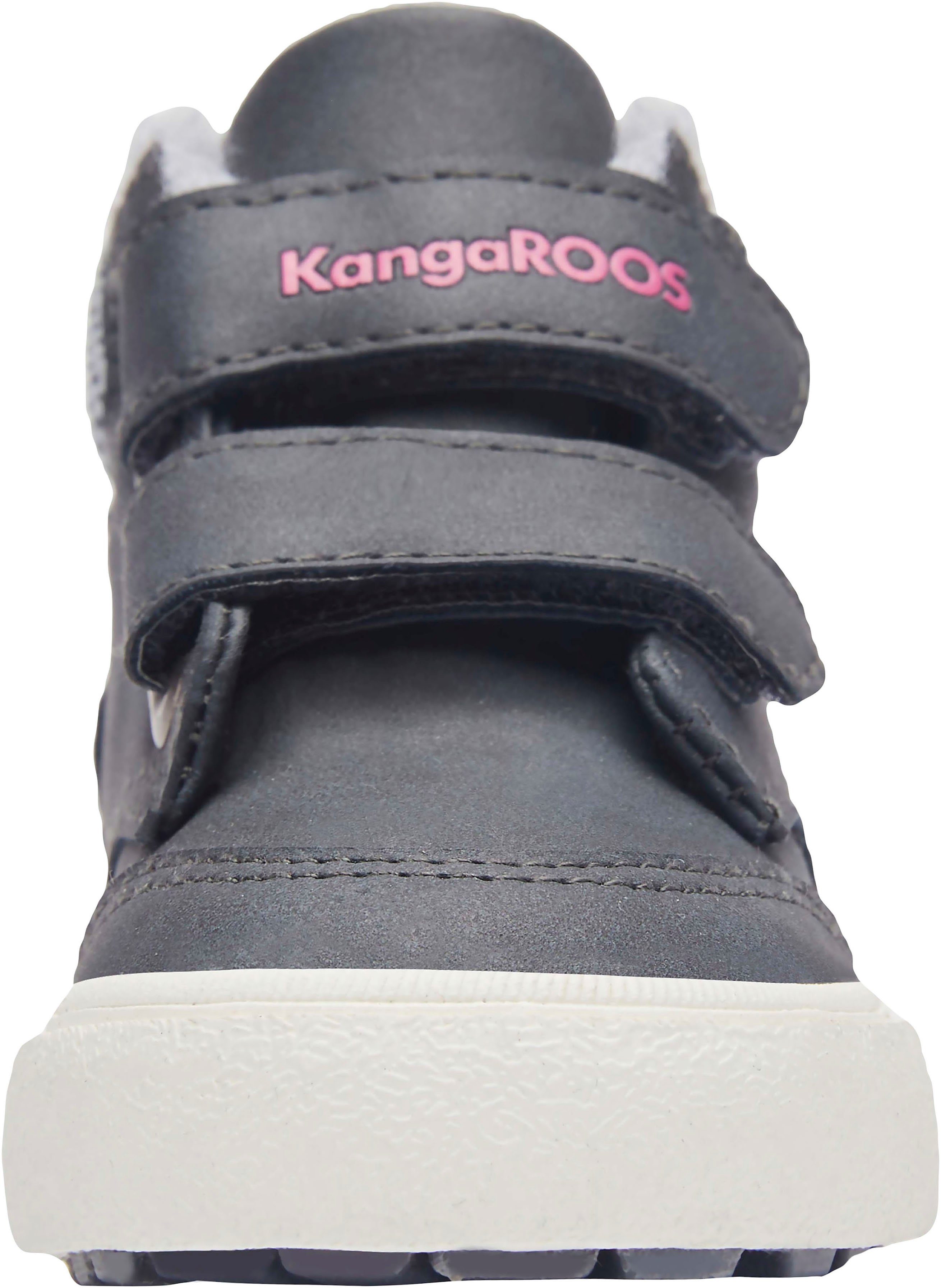 KangaROOS blau-pink V KaVu Primo Sneaker Klettverschluss mit