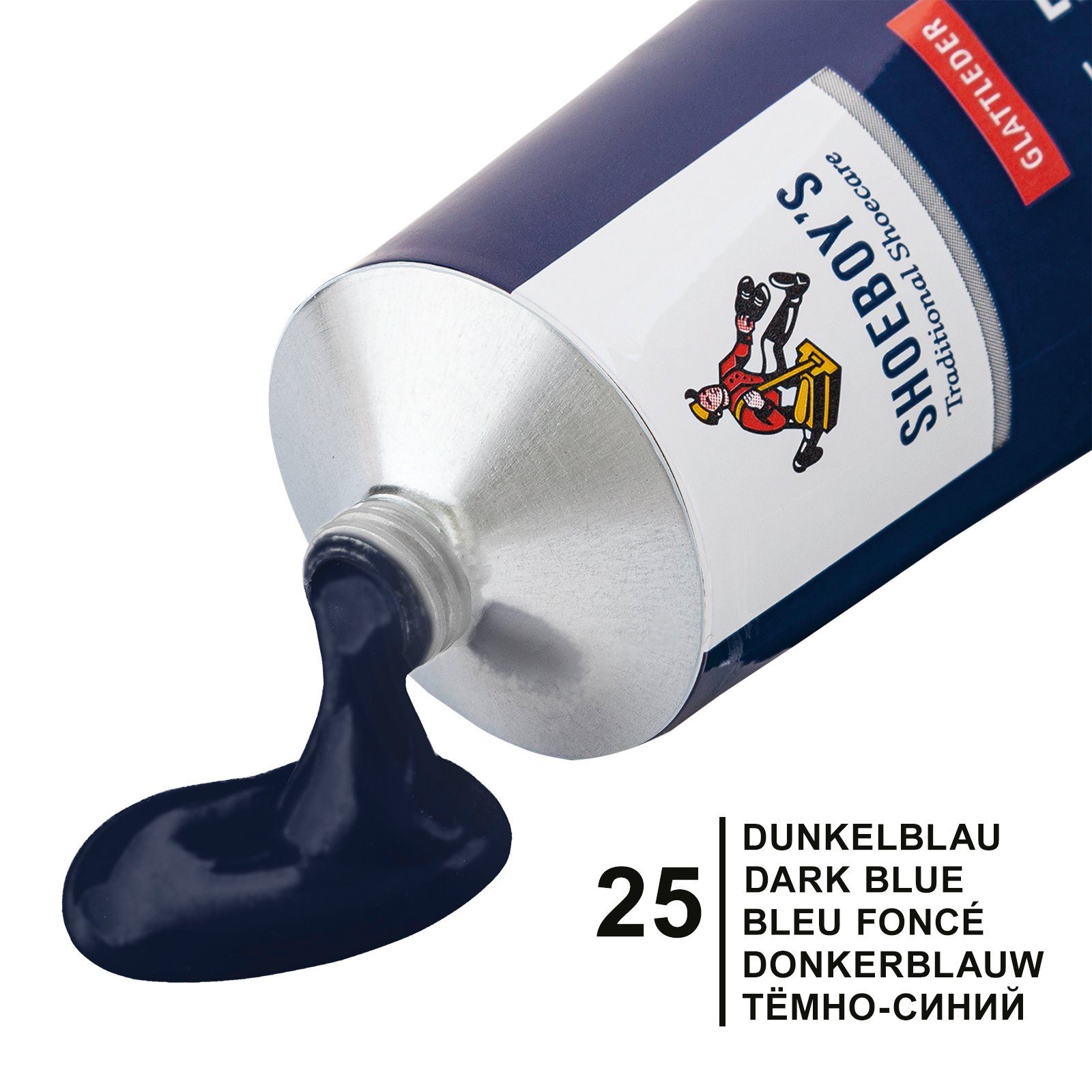 Shoeboys Schuhputzbürste Leather Cream - Farbauffrischung und Imprägnierung für Glattleder